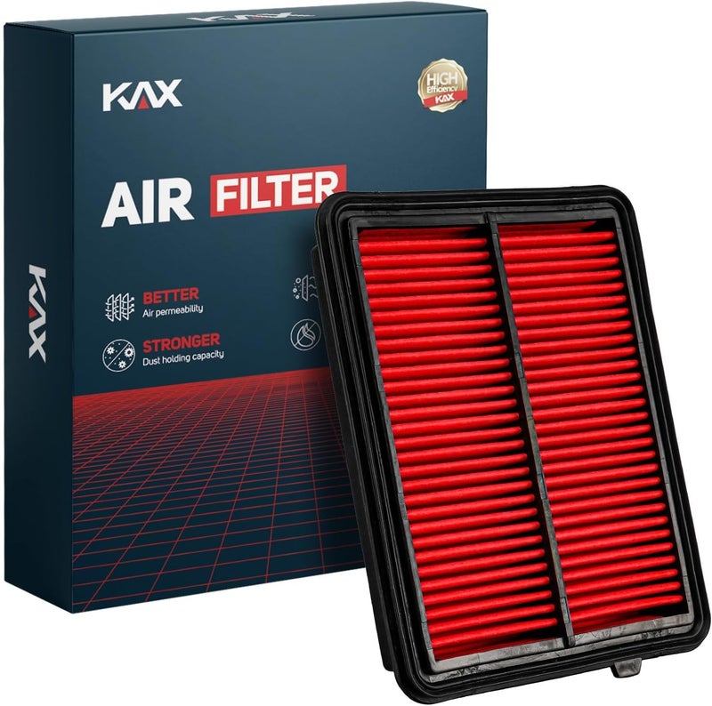 KAX فلتر هواء المحرك الممتاز، CA12315 بديل لنيسان كيكز 2018 2019 2020 2021 2022 2023، نيسان فيرسا 2020-2024، وسائط فلتر هواء متقدمة، تسارع متزايد - Image 1
